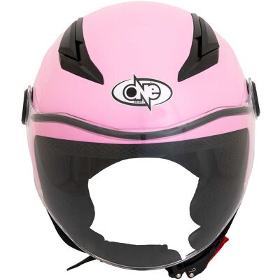 Casco Moto Jet Bambino One Junior Rosa taglia XL Casco Moto Jet Bambino One Junior Rosa taglia XL