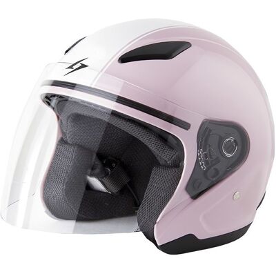 Casco Moto Jet Bambino Stormer Flash Kid Rosa taglia XS Casco Moto Jet Bambino Stormer Flash Kid Rosa taglia XS