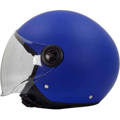 Casco Moto Jet Bhr 832 Minimal Blu Opaco taglia M Casco Moto Jet Bhr 832 Minimal Blu Opaco taglia M