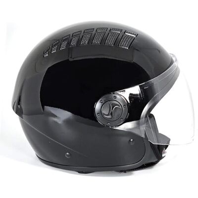 Casco Moto Jet Bhr 834 Flow Areato Nero Metallizzato taglia S Casco Moto Jet Bhr 834 Flow Areato Nero Metallizzato taglia S