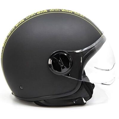 Casco Moto Jet Bhr 835 Special Cool Nero taglia XS Casco Moto Jet Bhr 835 Special Cool Nero taglia XS