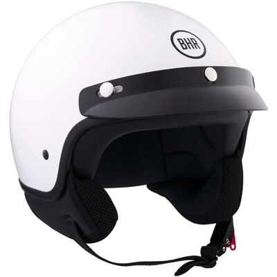 Casco Moto Jet BHR 839 3 BOTTONI Bianco taglia XS Casco Moto Jet BHR 839 3 BOTTONI Bianco taglia XS