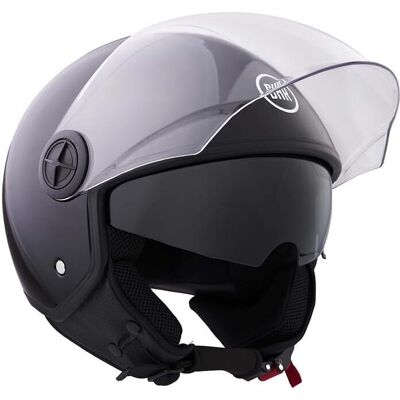 BHR - 840 DUAL SHIELD - Nero Metallizzato - L - Helmet BHR - 840 DUAL SHIELD - Nero Metallizzato - L - Helmet