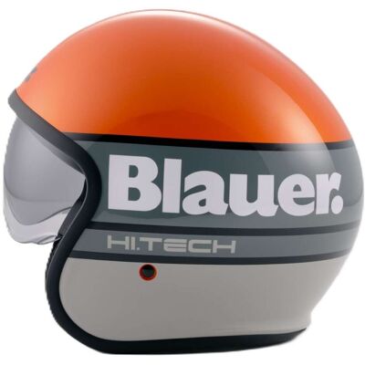 Casco Moto Jet Blauer Pilot 4.0 Arancio Grigio Lucido taglia L Casco Moto Jet Blauer Pilot 4.0 Arancio Grigio Lucido taglia L