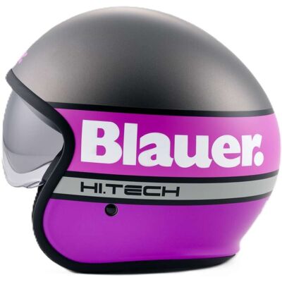 Casco Moto Jet Blauer Pilot 4.0 Titanio Fucsia Opaco taglia XL Casco Moto Jet Blauer Pilot 4.0 Titanio Fucsia Opaco taglia XL