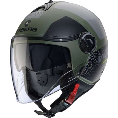 Casco Moto Jet Caberg RIVIERA V4X ALPHA Opaco MILITARY Verde taglia M Casco Moto Jet Caberg RIVIERA V4X ALPHA Opaco MILITARY Verde taglia M