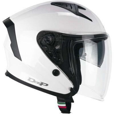 Casco Moto Jet CGM 127A DEEP MONO Bianco taglia XS Casco Moto Jet CGM 127A DEEP MONO Bianco taglia XS