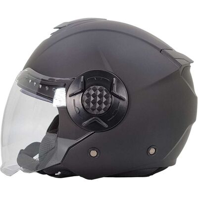 Casco Moto Jet Doppia Visiera Bhr 830 Flash Nero Opaco taglia XS Casco Moto Jet Doppia Visiera Bhr 830 Flash Nero Opaco taglia XS