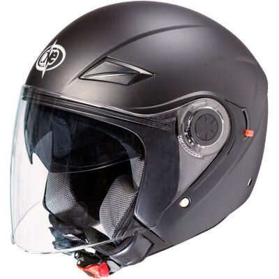 Casco Moto Jet Doppia Visiera One Alfa Nero Opaco taglia XS Casco Moto Jet Doppia Visiera One Alfa Nero Opaco taglia XS