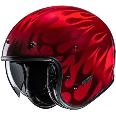 Casco Moto Jet Hjc V31 FIRO MC1 taglia M Casco Moto Jet Hjc V31 FIRO MC1 taglia M