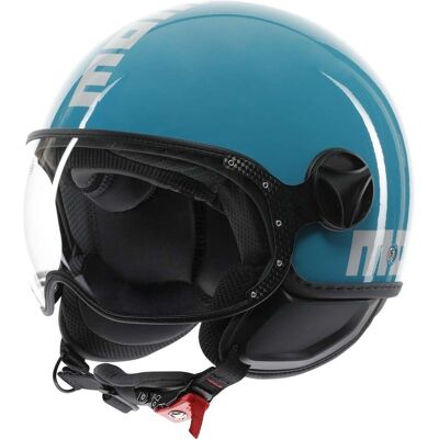 Casco Moto Jet Momo Design FGTR CLASSIC Candy Lake Blu Bianc taglia XS Casco Moto Jet Momo Design FGTR CLASSIC Candy Lake Blu Bianc taglia XS