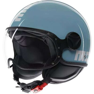 Casco Moto Jet Momo Design FGTR CLASSIC Candy Sky Blu Bianco taglia XL Casco Moto Jet Momo Design FGTR CLASSIC Candy Sky Blu Bianco taglia XL