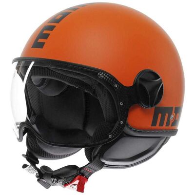 Casco Moto Jet Momo Design FGTR CLASSIC Mono Arancio Opaco N taglia L Casco Moto Jet Momo Design FGTR CLASSIC Mono Arancio Opaco N taglia L