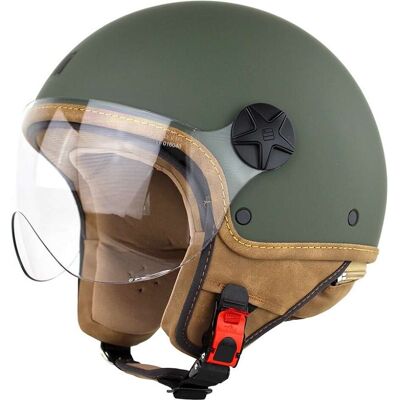 Casco Moto Jet Motocubo 721 ANT Verde Opaco taglia XL Casco Moto Jet Motocubo 721 ANT Verde Opaco taglia XL