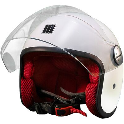 Casco moto Jet Motocubo Bambino Mosquito Bianco Con Visiera taglia M Casco moto Jet Motocubo Bambino Mosquito Bianco Con Visiera taglia M
