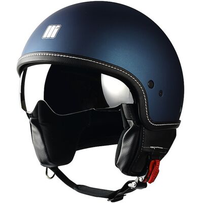 Casco moto Jet Motocubo Beetle Blu Opaco Con Visierino taglia XS Casco moto Jet Motocubo Beetle Blu Opaco Con Visierino taglia XS