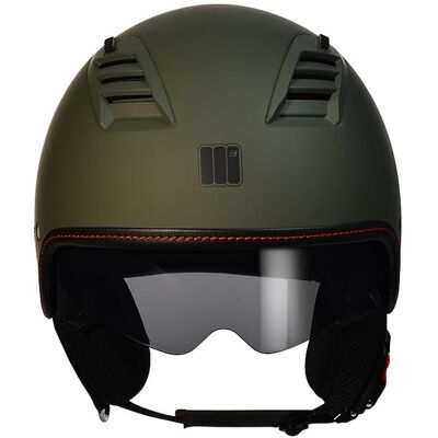 Buenos Aires Areato Verde Military - Casco moto jet - Casco da moto Buenos Aires Areato Verde Military - Casco moto jet - Casco da moto