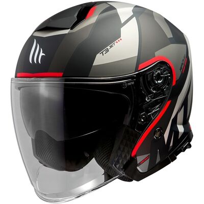 MT Helmets Casco Moto Jet Mt Helmet THUNDER Sv Jet BOW A5 Nero Rosso Op taglia XS MT Helmets Casco Moto Jet Mt Helmet THUNDER Sv Jet BOW A5 Nero Rosso Op taglia XS
