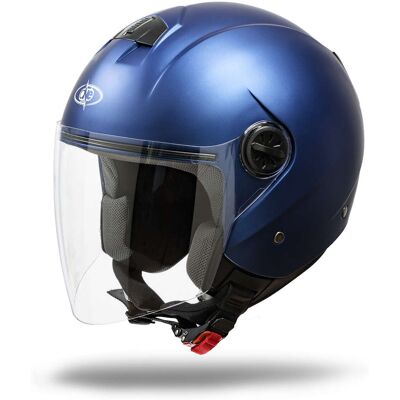 Casco Moto Jet One Con Visiera One Gamma Blu Opaco taglia XS Casco Moto Jet One Con Visiera One Gamma Blu Opaco taglia XS