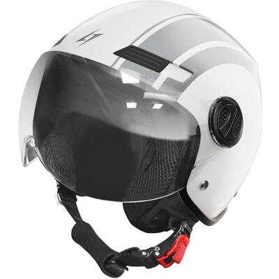 Casco Moto jet Stormer RIDE PATH WHITE Perla taglia XL Casco Moto jet Stormer RIDE PATH WHITE Perla taglia XL