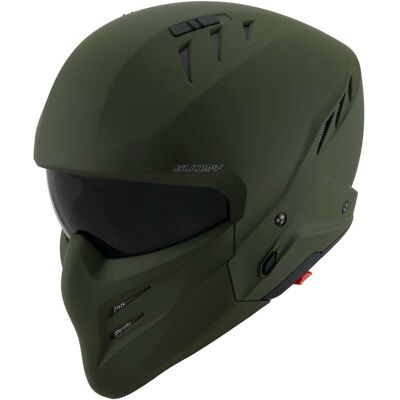 Casco Jet Suomy Armor Plain Verde Militare - Casco Casco Jet Suomy Armor Plain Verde Militare - Casco