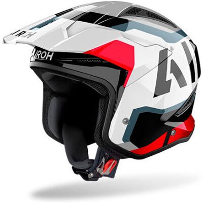 Casco Moto Jet Trial Airoh TRR II JUPITER Rosso Lucido taglia S Casco Moto Jet Trial Airoh TRR II JUPITER Rosso Lucido taglia S
