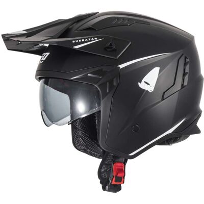 Casco Moto Jet Ufo SHERATAN JET Nero taglia S Casco Moto Jet Ufo SHERATAN JET Nero taglia S