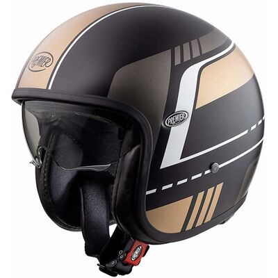 Casco Moto Jet Vintage In Fibra Premier VINTAGE EVO BL19 BM taglia XS Casco Moto Jet Vintage In Fibra Premier VINTAGE EVO BL19 BM taglia XS