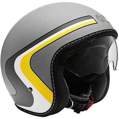 Casco Vintage Momo Eagle - Leggero, Grigio, XS Casco Vintage Momo Eagle - Leggero, Grigio, XS