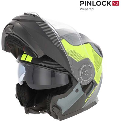 Casco Moto Modulare Acerbis Doppia Visiera SEREL 22.06 Nero taglia L Casco Moto Modulare Acerbis Doppia Visiera SEREL 22.06 Nero taglia L