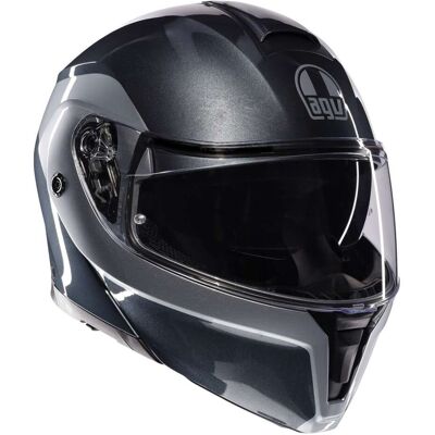Casco Moto Modulare Agv STREETMODULAR LEVICO Grigio Silver taglia L Casco Moto Modulare Agv STREETMODULAR LEVICO Grigio Silver taglia L