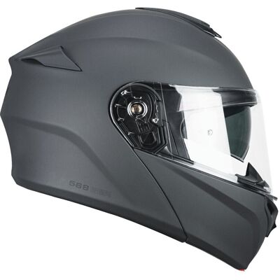 Casco Moto Modulare P/J CGM 568A BER Mono Grafite opaco - Casco da moto Casco Moto Modulare P/J CGM 568A BER Mono Grafite opaco - Casco da moto
