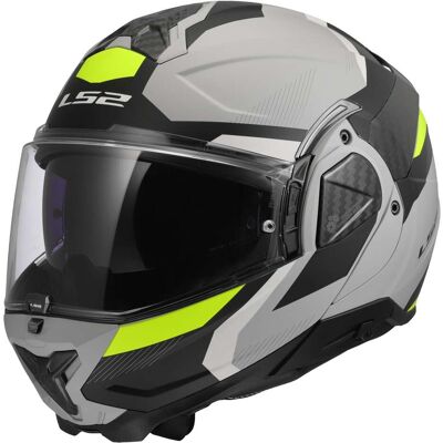 Casco Moto Modulare P/J LS2 FF910 ADVANT II TRIPLE LIGHT Gri taglia XL Casco Moto Modulare P/J LS2 FF910 ADVANT II TRIPLE LIGHT Gri taglia XL