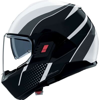 Casco Moto Modulare P/J Nolan N120-1 FLUENTE 359 Bianco Nero taglia M Casco Moto Modulare P/J Nolan N120-1 FLUENTE 359 Bianco Nero taglia M