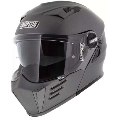 Casco Moto Modulare Simpson DARKSOME 22.06 MY Grigio Opaco taglia L Casco Moto Modulare Simpson DARKSOME 22.06 MY Grigio Opaco taglia L