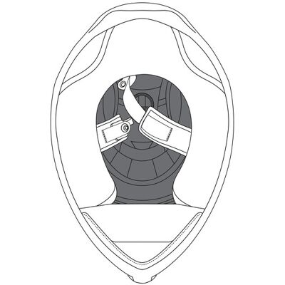Cuscinetti interni bianchi AGV K5 S - Accessori casco Cuscinetti interni bianchi AGV K5 S - Accessori casco