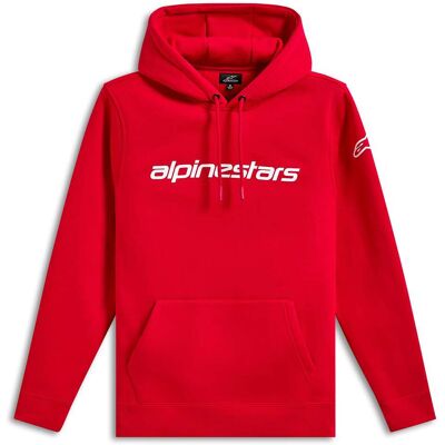 Felpa Alpinestars LINEAR WORDMARK V3 Rosso/Bianco/Bianco taglia XL Felpa Alpinestars LINEAR WORDMARK V3 Rosso/Bianco/Bianco taglia XL