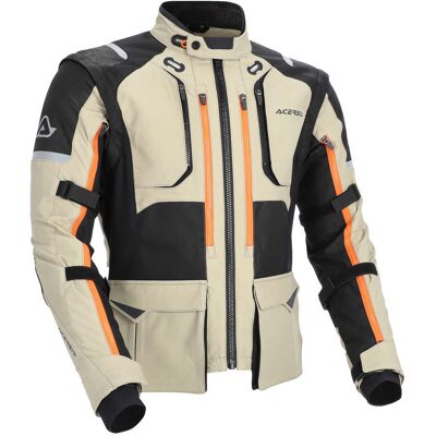 Giacca Moto Acerbis RALLY PRO Beige Nero taglia L Giacca Moto Acerbis RALLY PRO Beige Nero taglia L