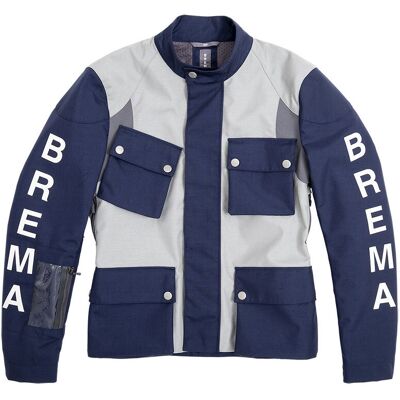 Giacca Moto Brema Silver Vase ADVS Blu Grigio taglia S Giacca Moto Brema Silver Vase ADVS Blu Grigio taglia S
