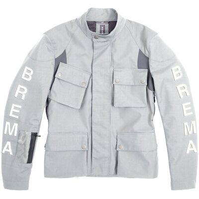 Giacca Moto Brema Silver Vase ADVS Grigio taglia L Giacca Moto Brema Silver Vase ADVS Grigio taglia L