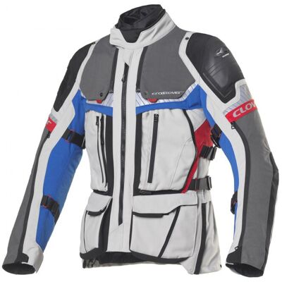 Giacca Moto Clover CROSSOVER 4 WP AIRBAG Blu Grigio taglia 4XL Giacca Moto Clover CROSSOVER 4 WP AIRBAG Blu Grigio taglia 4XL