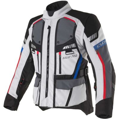 Giacca Moto Clover RALLY PRO WP Nero Grigio Blu Rosso taglia M Giacca Moto Clover RALLY PRO WP Nero Grigio Blu Rosso taglia M