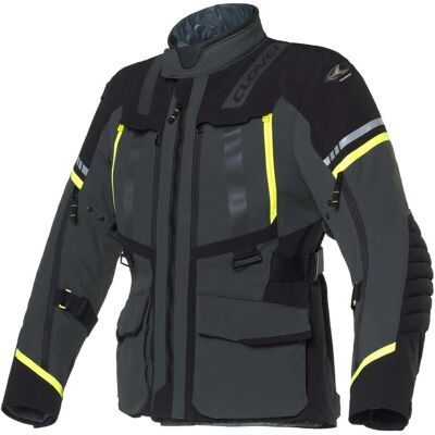 Giacca Moto Clover SAVANA 4 WP Giallo Grigio Scuro taglia XL Giacca Moto Clover SAVANA 4 WP Giallo Grigio Scuro taglia XL