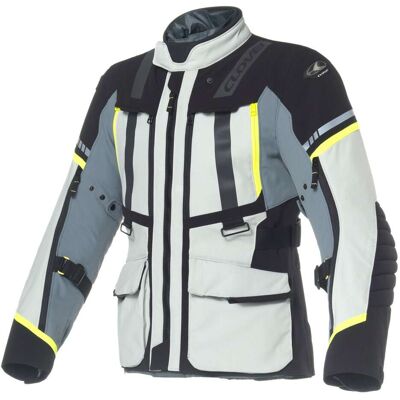 Giacca Moto Clover SAVANA 4 WP Grigio Giallo taglia M Giacca Moto Clover SAVANA 4 WP Grigio Giallo taglia M