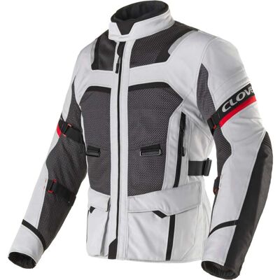 Giacca Moto Clover VENTOURING 4 WP Grigio Nero Rosso taglia XL Giacca Moto Clover VENTOURING 4 WP Grigio Nero Rosso taglia XL
