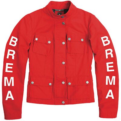 Giacca Moto Donna Brema Silver Vase Compact J-W Rosso taglia S Giacca Moto Donna Brema Silver Vase Compact J-W Rosso taglia S