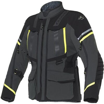 Giacca Moto Donna Clover SAVANA 4 WP LADY Giallo Grigio Scur taglia M Giacca Moto Donna Clover SAVANA 4 WP LADY Giallo Grigio Scur taglia M