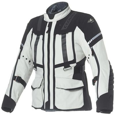 Giacca Moto Donna Clover SAVANA 4 WP LADY Nero Grigio taglia L Giacca Moto Donna Clover SAVANA 4 WP LADY Nero Grigio taglia L
