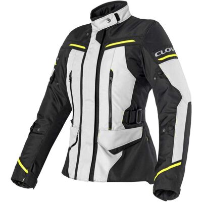 Giacca Moto Donna Clover STORM 4 LADY WP Nero Grigio Giallo taglia L Giacca Moto Donna Clover STORM 4 LADY WP Nero Grigio Giallo taglia L