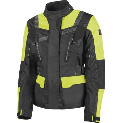 Giacca Moto In Tessuto Hevik Touring STELVIO Nero Giallo taglia M Giacca Moto In Tessuto Hevik Touring STELVIO Nero Giallo taglia M